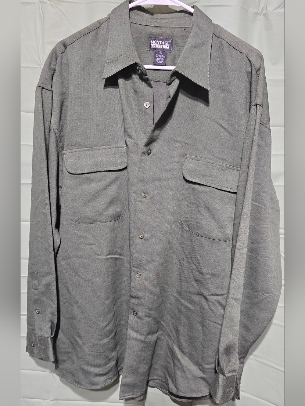 Montage Collection Green Button-Down Shirt